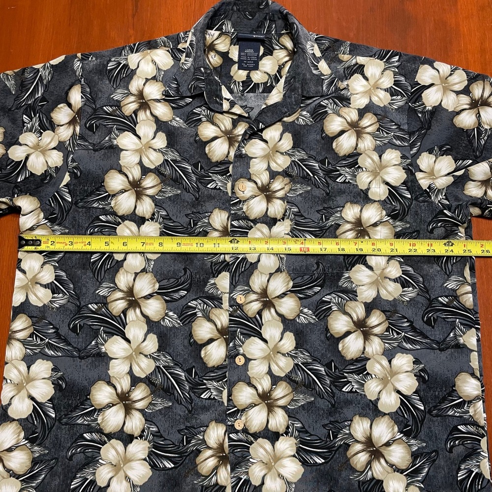 RETRO Hawaiian Shirt Extreme Gear Lightweight Island Tropics Large 90s/Y2K EUC - Picture 7 of 8